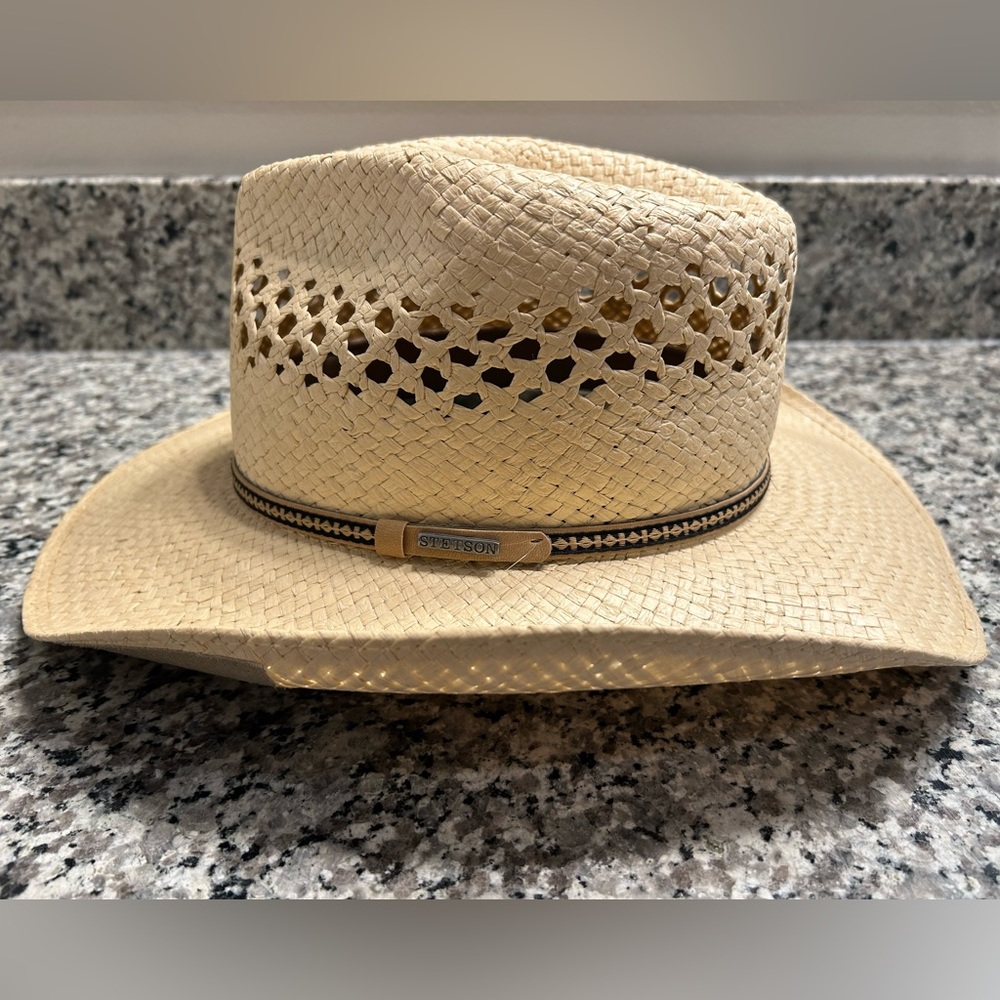 Stetson Shantung Straw Cowboy Hat - “Canyon” Style
